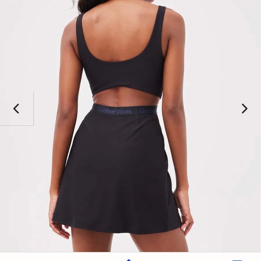 Outdoor voices brand new black tennis exercise dress size extra small